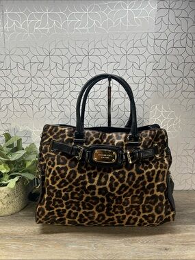Michael Kors Black Shoulder Tote with Gold Hardware